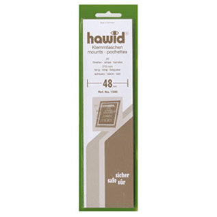 Hawid stamp mounts 48 mm black - set of 25