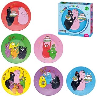 Petit Jour Barbapapa Geburtstagsteller - 6 Stück