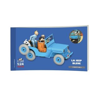 moulinsart Tim und Struppi Auto 1:24 #04 Der blaue Jeep