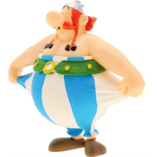 Plastoy Asterix figuur - Obelix houdt zijn broek vast