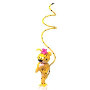Plastoy Robbedoes figuur Marsupilami vrouwtje met bloem