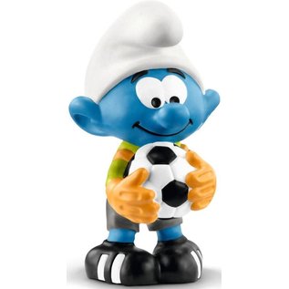 Schleich Goalkeeper Smurf with soccer ball