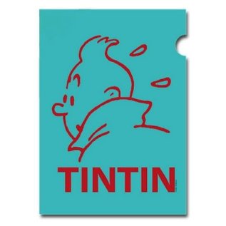 moulinsart Kuifje L-Map A4 Tintin turquoise