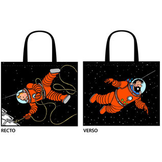 moulinsart Tim und Struppi Shopper Tasche - Tim und Haddock Mond