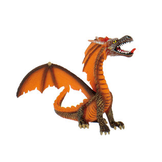 Bullyland Dragon sitting orange