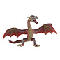 Bullyland figuur - Draak vliegend rood & bruin sprookjesfiguur