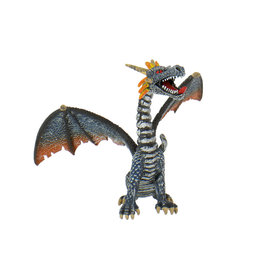 Bullyland Drache sitzend blau & silber