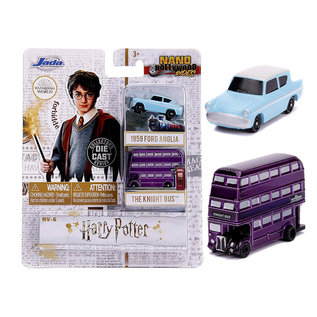 Jada Toys Harry Potter Nano Hollywood Rides - The Knight bus - 1959 Ford Anglia