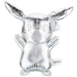 Jazwares Pokémon 25th Anniversary - Pickachu knuffel zilver 24 cm