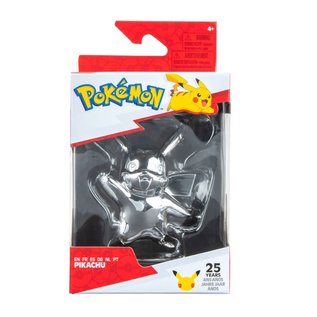 Jazwares Pokémon 25 jaar Zilveren Pikachu