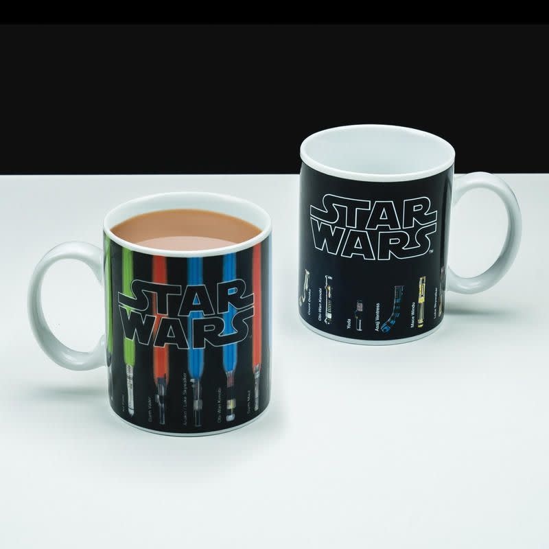 Star Wars Lightsaber Logo Heat Transforming Coffee Mug - NerdKungFu