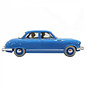 moulinsart Tintin car 1:24 #30 The taxi Panhard Dyna Z from Cokes in Stock