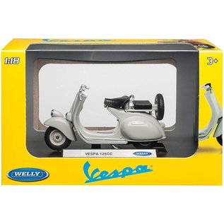 Welly Vespa scooter collection - Vespa 125CC grijs 1:18