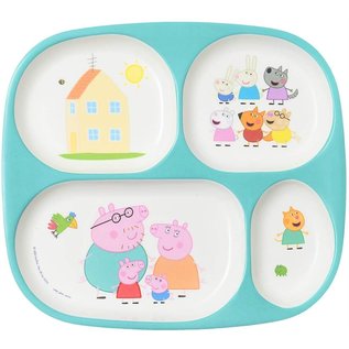 Petit Jour Peppa Pig plate with compartments - Melamine