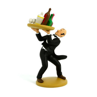 moulinsart Tintin statue - Nestor with tray