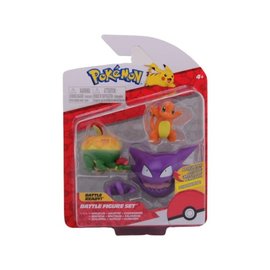 Jazwares Pokémon Battle Figure Set - Appletun + Haunter + Charmander