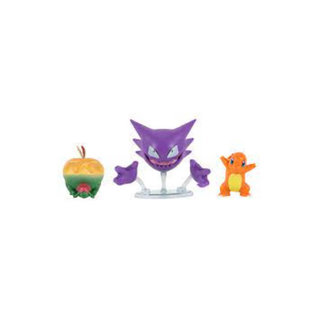 Jazwares Pokémon Battle Figure Set - Appletun + Haunter + Charmander