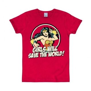 Logoshirt T-Shirt Slim Fit Wonder Woman: Girls Will Save The World