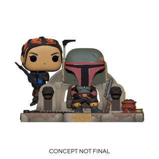 Funko Pop! Star Wars 486 - Boba Fett und Fennec Shand auf Thron