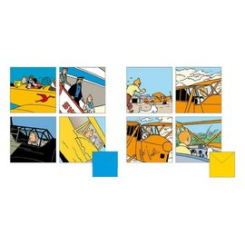 moulinsart Tintin set of 8 notecards - Airplanes