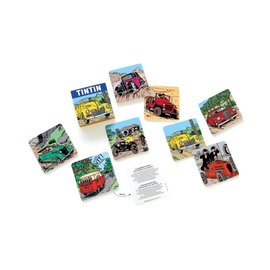 moulinsart Set of 8 coasters Tintin cars