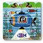 Logoshirt The Little Mole - In the submarine - Coaster - Zdeněk Miler