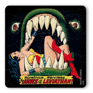 Logoshirt DC Comics coaster - Wonder Woman Jaws of the Leviathan