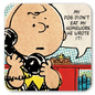 Logoshirt Peanuts coaster - Charlie Brown on telephone