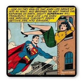Logoshirt DC Comics coaster - Superman - Save Lois' Life