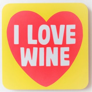 Dean Morris coaster - I love wine