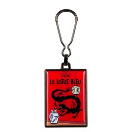 moulinsart Tintin metal keychain - The Blue Lotus