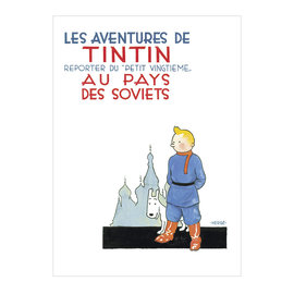 moulinsart Tintin poster - Tintin in the Land of the Soviets - 50x70 cm