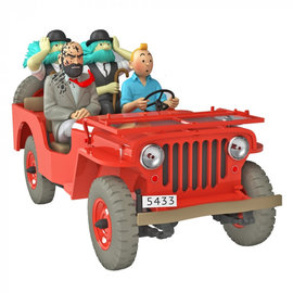 moulinsart Tim und Struppi Auto 1:24 #47 Der Jeep aus der Wüste Willys MB 1943