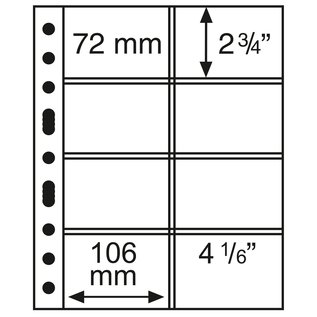 Leuchtturm Kunststoffhüllen Grande - 5er-Packung