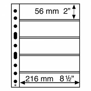 Leuchtturm Kunststoffhüllen Grande - 5er-Packung