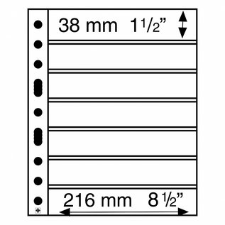 Leuchtturm Kunststoffhüllen Grande - 5er-Packung