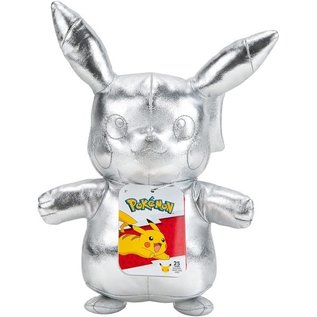 Jazwares Pokémon 25 Jahre Silberner Plüsch 20 cm