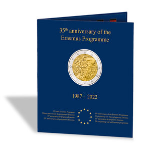 Leuchtturm Münzalbum Presso 2€-Münzen 35 Jahre Erasmus Programm