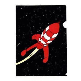 moulinsart Tintin L-shape A4 Plastic Folder The Rocket