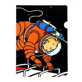 moulinsart Tintin L-shape A4 Plastic Folder Tintin in space