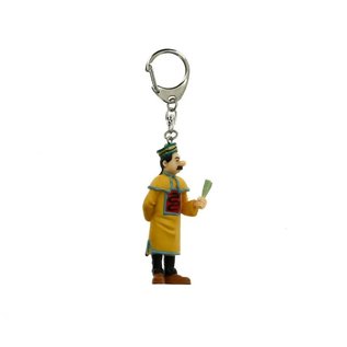 moulinsart Tintin Keychain -  Thompson in China with Fan