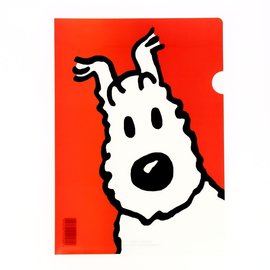 moulinsart Tintin L-shape A4 Plastic Folder Snowy red