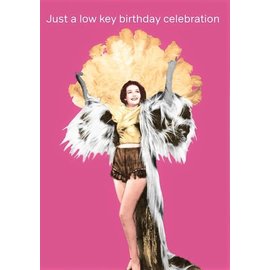 Cath Tate Greeting card - Just a low key birthday celebration