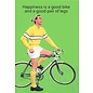 Cath Tate Greeting card - Hapiness is a good bike and a good pair of legs