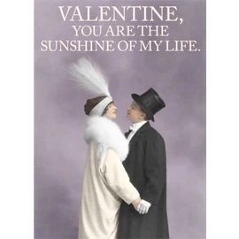 Cath Tate Grußkarte - Valentijnsdag - Valentine, you are the sunshine of my life.