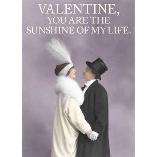 Cath Tate Wenskaart Champagne - Valentijnsdag - Valentine, you are the sunshine of my life.