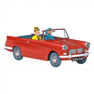 moulinsart Kuifje auto 1:24 #52 De Triumph Herald 1200 cabriolet van de toeristen uit De zwarte rotsen