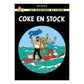 moulinsart Tim und Struppi Poster - Coke en stock - 50 x 70 cm