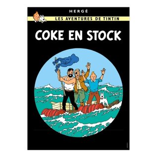 moulinsart Kuifje poster - Cokes in voorraad - 50 x 70 cm