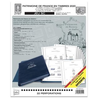 Yvert & Tellier Patrimoine de France en Timbres SC - 2020